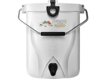 3 Gal. BrüMate BackTap™ Cooler - White / 12 Cans - Hard Coolers