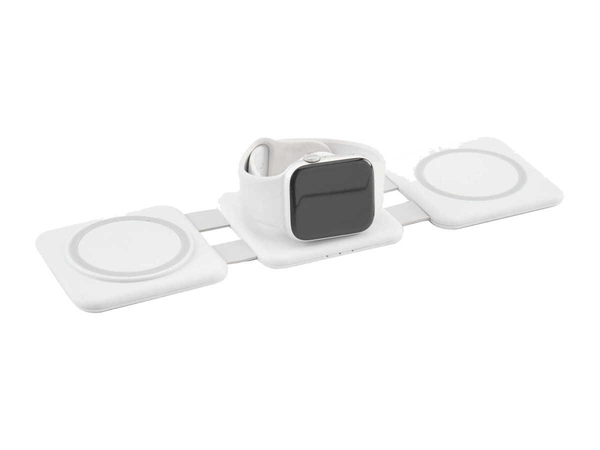 3-in-1 Power Fold 15W MagClick™ Wireless Chargers - Wireless Power Banks - SwagWear