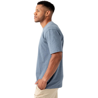 Man in olive tee with white background |Color:Olive