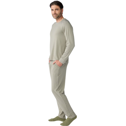 Cozy Earth Men's Bamboo Stretch-Knit Long Sleeve