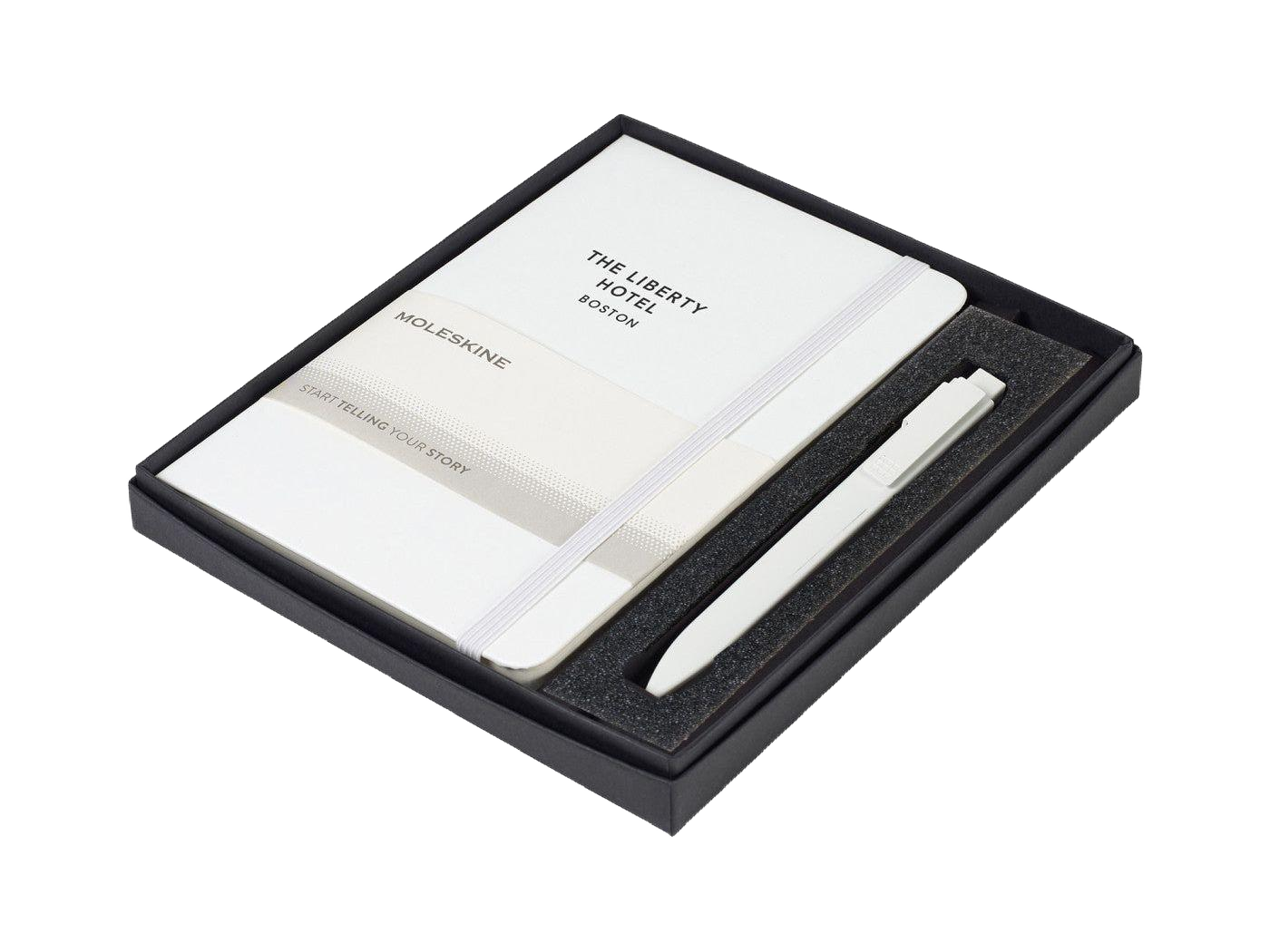 Moleskine® Medium Notebook and GO Pen Gift Set