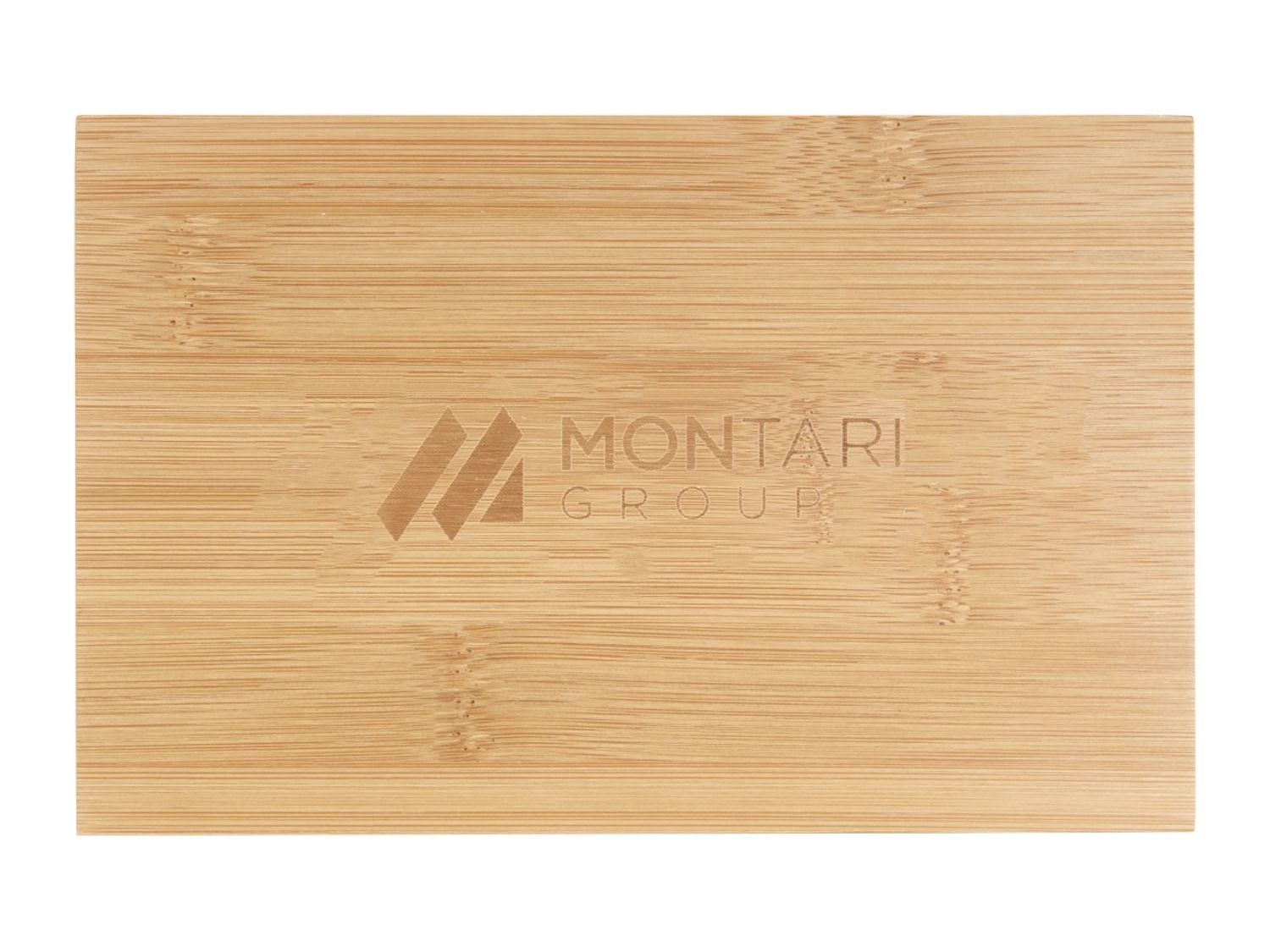 4 Piece Bamboo Wine Gift Set - Natural - Barware
