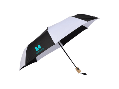 42" Recycled Folding Auto Open Umbrella - Auto Umbrellas - SwagWear