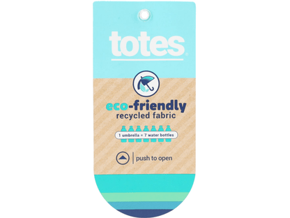 42" totes® 3 Section Auto Open Umbrella - Auto Umbrellas - SwagWear