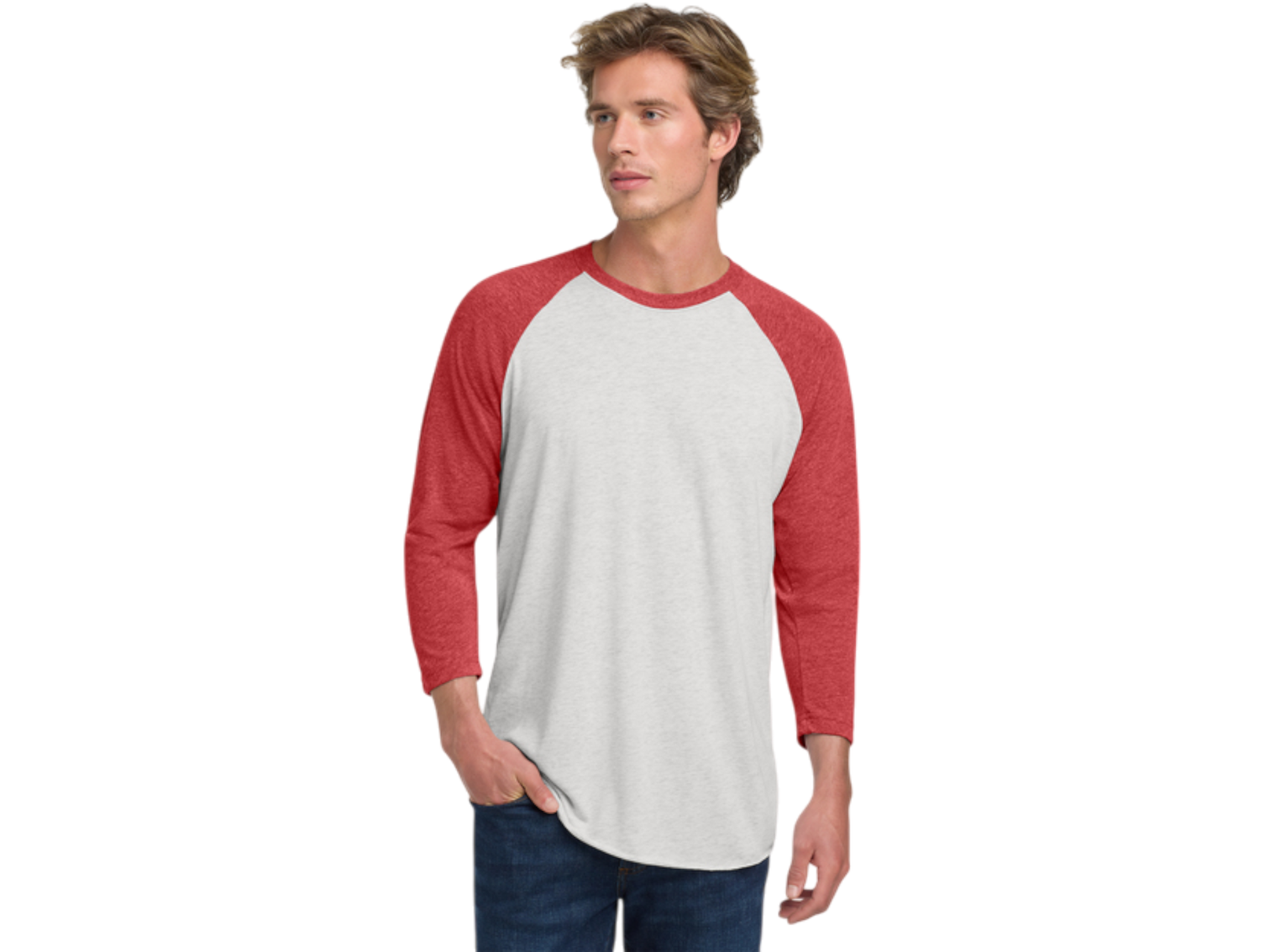 Next Level Apparel® Unisex Tri-Blend 3/4-Sleeve Raglan Tee