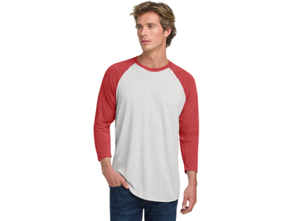 Next Level Apparel® Unisex Tri-Blend 3/4-Sleeve Raglan Tee