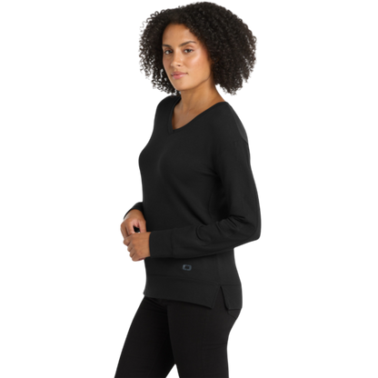 OGIO® Women's Luuma Flex Long Sleeve V-Neck