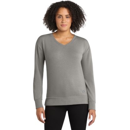 OGIO® Women's Luuma Flex Long Sleeve V-Neck