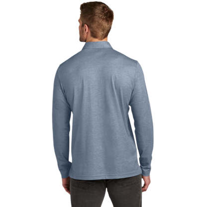 TravisMathew Oceanside Heather Long Sleeve Polo