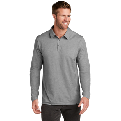TravisMathew Oceanside Heather Long Sleeve Polo