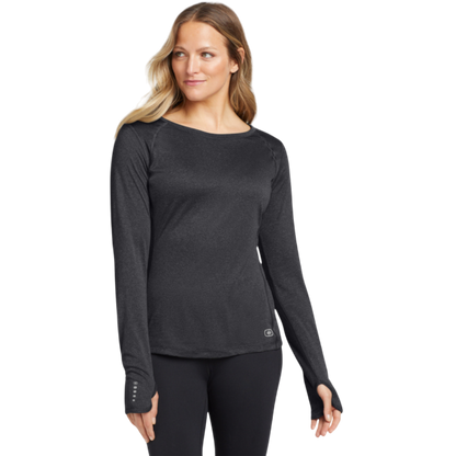 OGIO® Women's Long Sleeve Pulse Crew