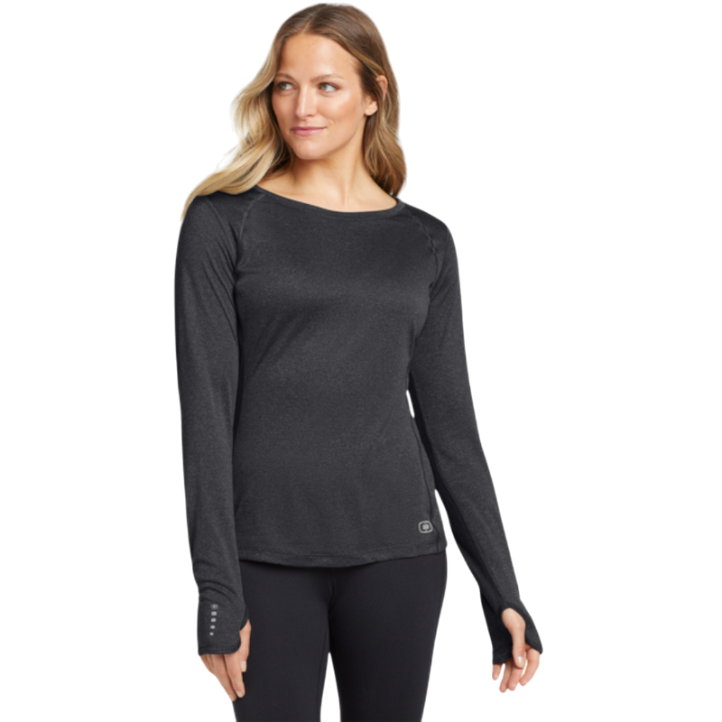 OGIO® Women's Long Sleeve Pulse Crew