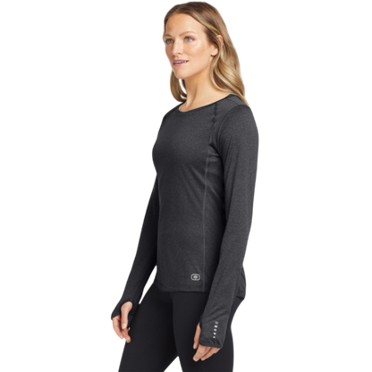 OGIO® Women's Long Sleeve Pulse Crew