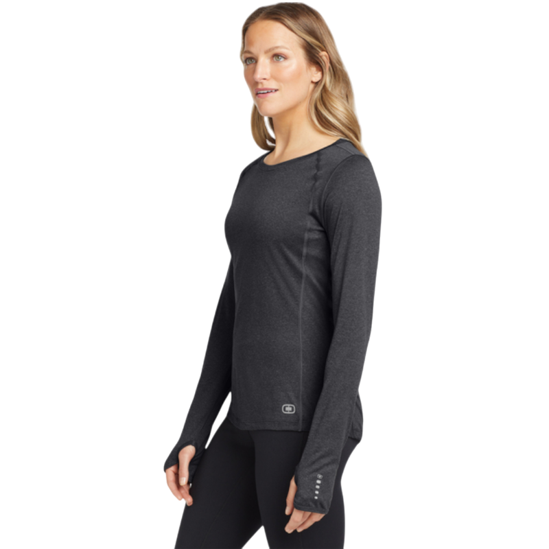 OGIO® Women's Long Sleeve Pulse Crew