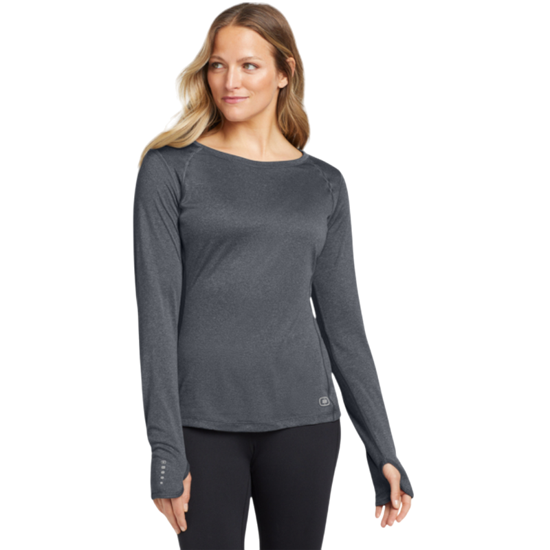 OGIO® Women's Long Sleeve Pulse Crew