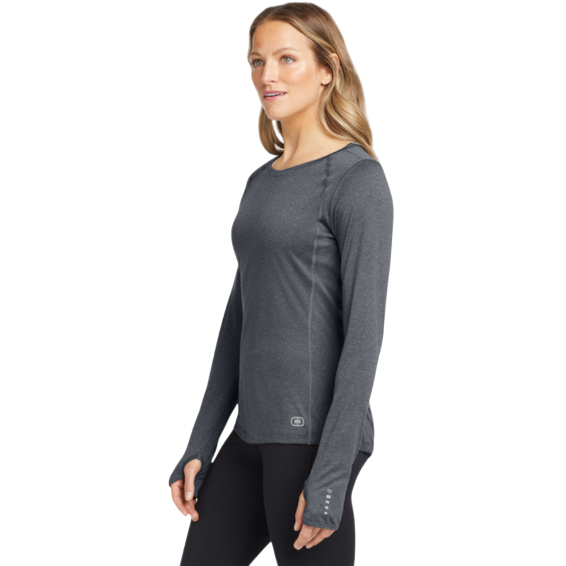 OGIO® Women's Long Sleeve Pulse Crew