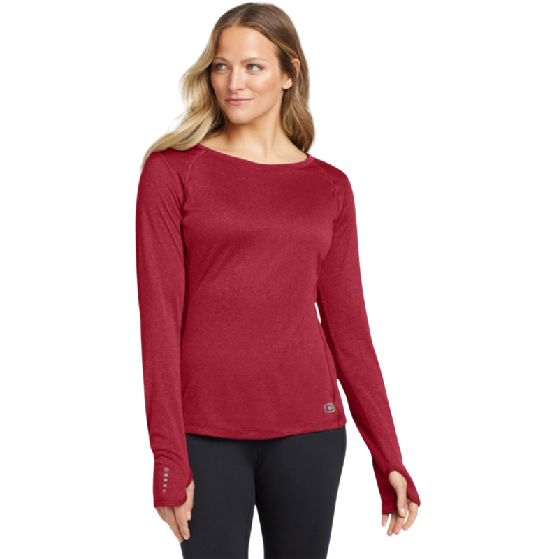 OGIO® Women's Long Sleeve Pulse Crew