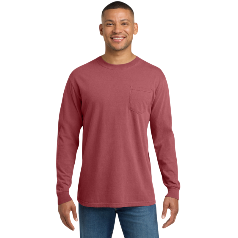 Comfort Colors ® Heavyweight Ring Spun Long Sleeve Pocket Tee