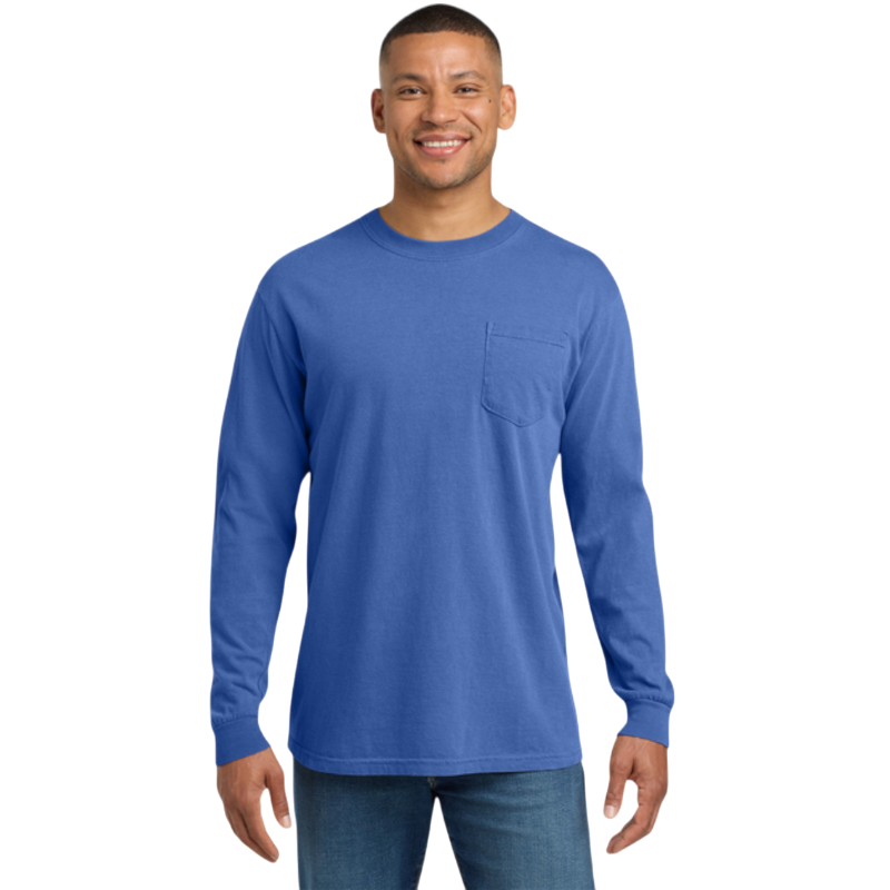 Comfort Colors ® Heavyweight Ring Spun Long Sleeve Pocket Tee