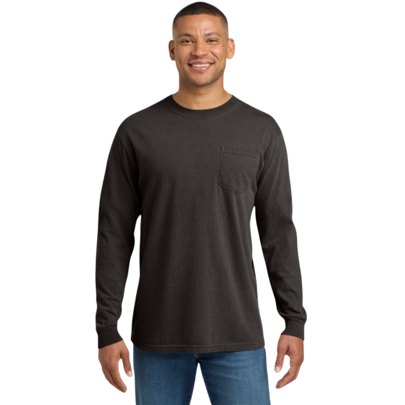 Comfort Colors ® Heavyweight Ring Spun Long Sleeve Pocket Tee