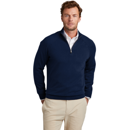 Brooks Brothers® Cotton Stretch 1/4-Zip Sweater