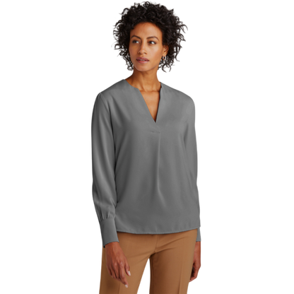 Brooks Brothers® Women’s Open-Neck Satin Blouse