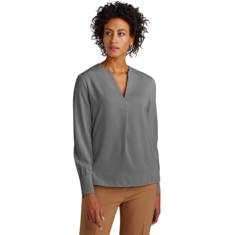 Brooks Brothers® Women’s Open-Neck Satin Blouse