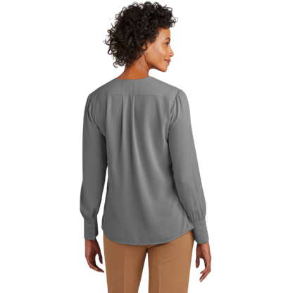 Brooks Brothers® Women’s Open-Neck Satin Blouse