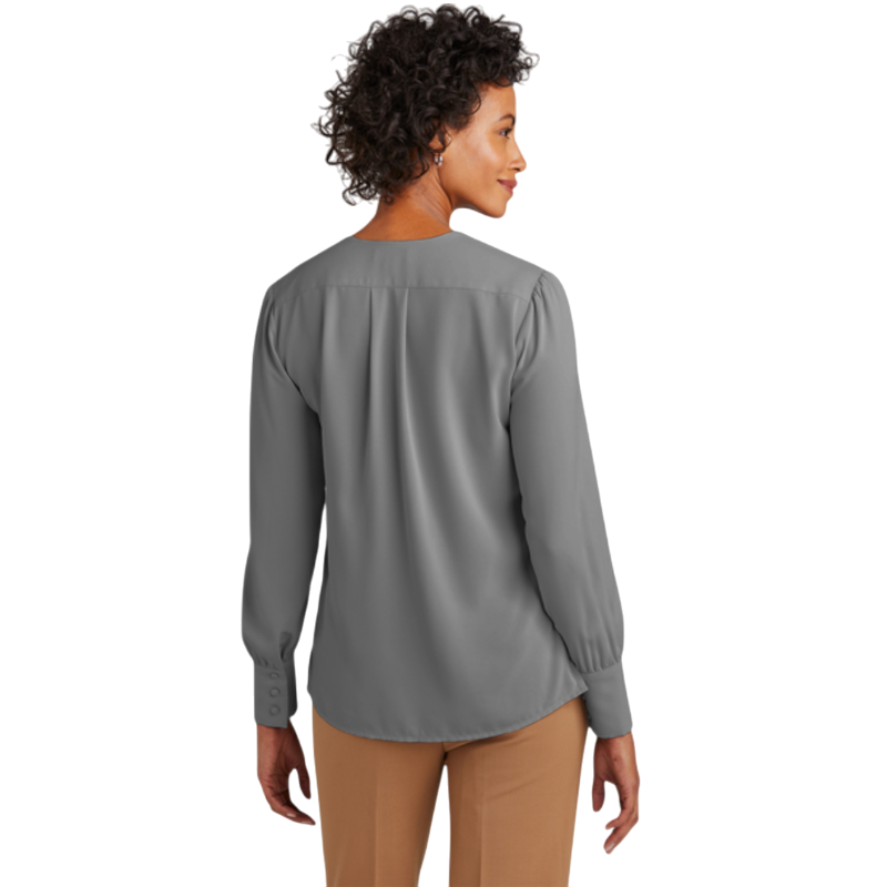 Brooks Brothers® Women’s Open-Neck Satin Blouse