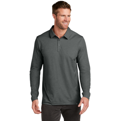 TravisMathew Oceanside Heather Long Sleeve Polo