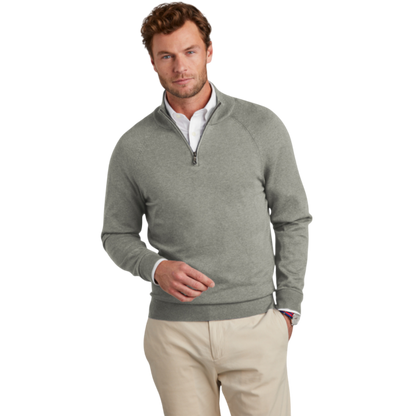 Brooks Brothers® Cotton Stretch 1/4-Zip Sweater