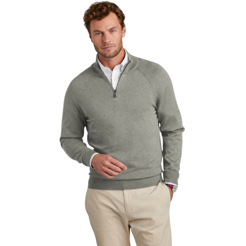 Brooks Brothers® Cotton Stretch 1/4-Zip Sweater