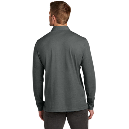 TravisMathew Oceanside Heather Long Sleeve Polo