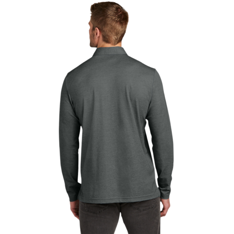 TravisMathew Oceanside Heather Long Sleeve Polo