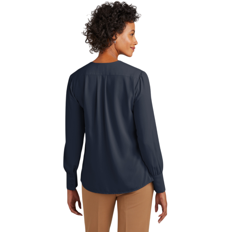 Brooks Brothers® Women’s Open-Neck Satin Blouse