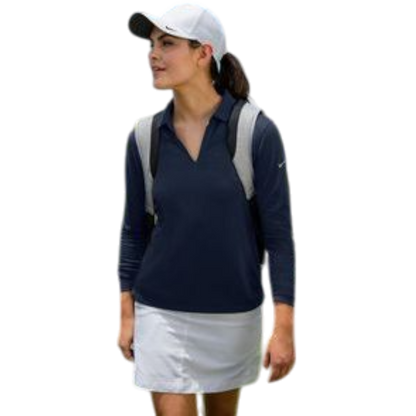 Nike Women's Dri-FIT Micro Pique 2.0 Long Sleeve Polo