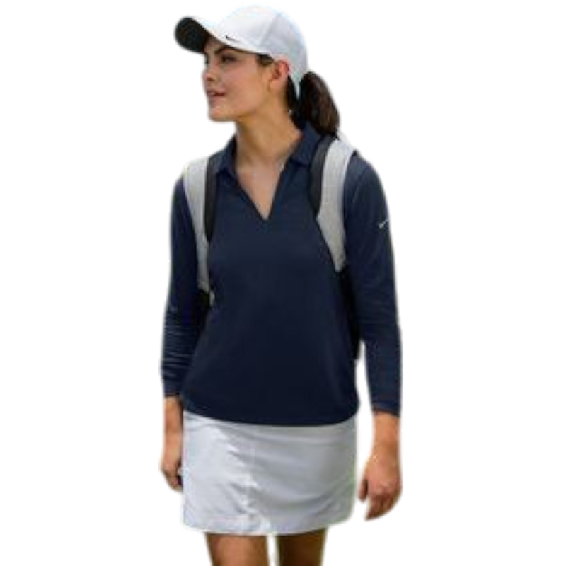 Nike Women's Dri-FIT Micro Pique 2.0 Long Sleeve Polo