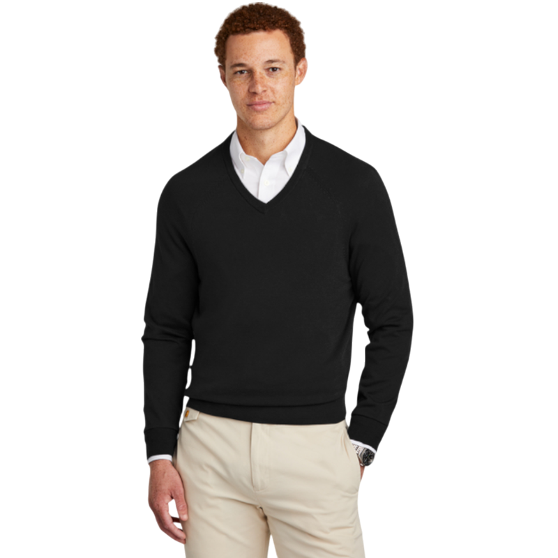Brooks Brothers® Cotton Stretch V-Neck Sweater