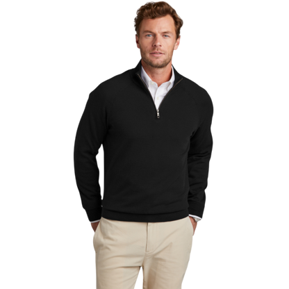 Brooks Brothers® Cotton Stretch 1/4-Zip Sweater