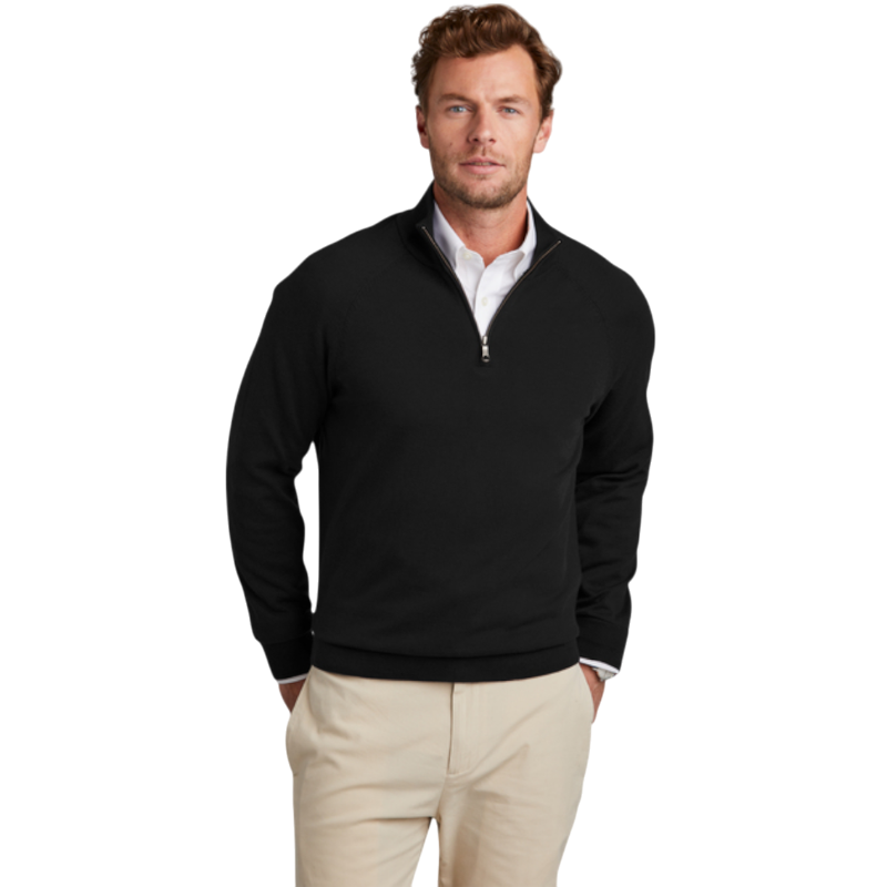Brooks Brothers® Cotton Stretch 1/4-Zip Sweater