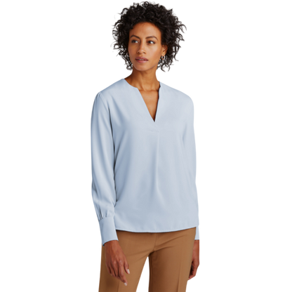 Brooks Brothers® Women’s Open-Neck Satin Blouse