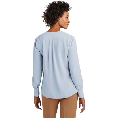 Brooks Brothers® Women’s Open-Neck Satin Blouse