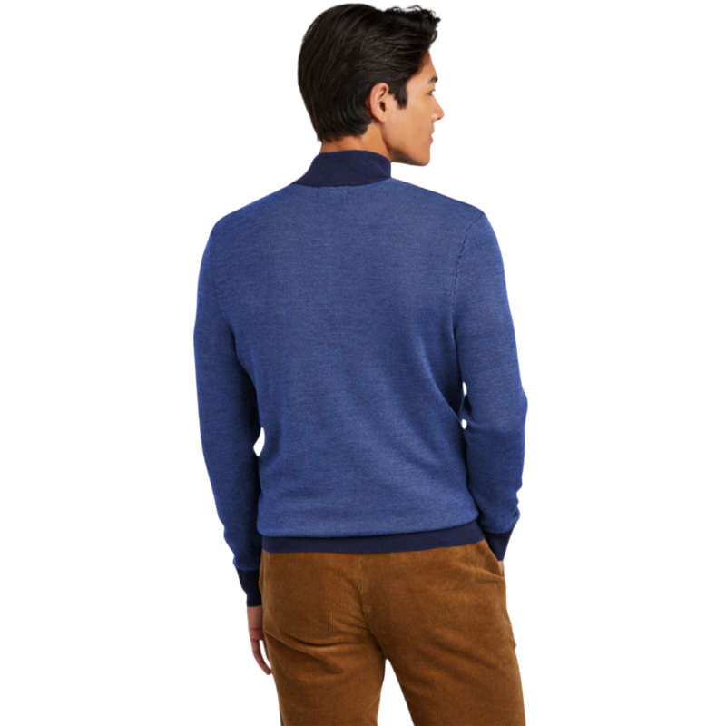 Brooks Brothers ® Washable Merino Birdseye 1/4-Zip Sweater