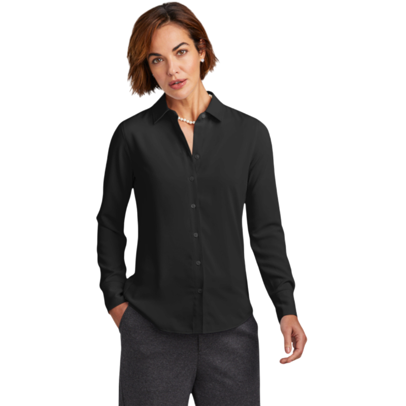 Brooks Brothers® Women’s Full-Button Satin Blouse