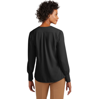 Brooks Brothers® Women’s Open-Neck Satin Blouse