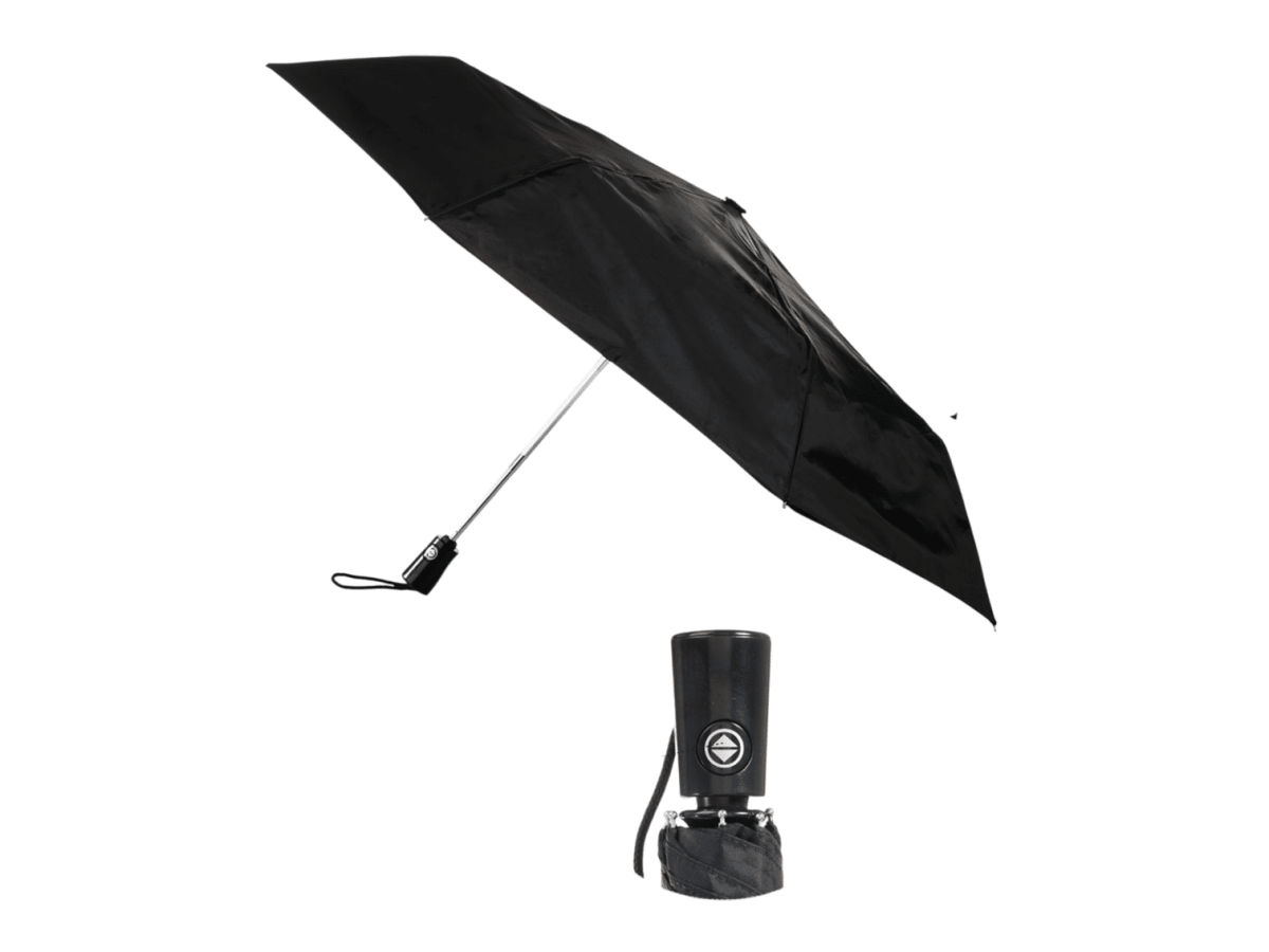 44" totes® 3 Section Auto Open/Close Umbrella - Auto Umbrellas - SwagWear