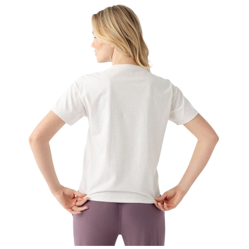 Woman wearing black tee with white background |Color:Jet Black