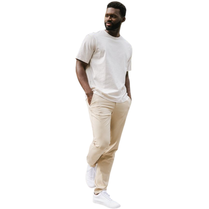 Man in olive tee with white background |Color:Olive