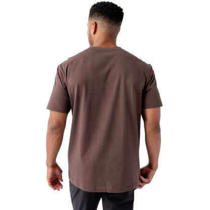 Man in olive tee with white background |Color:Olive