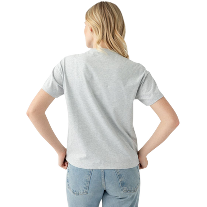 Woman wearing black tee with white background |Color:Jet Black